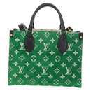 LOUIS VUITTON Monogram Jacquard Velvet On The Go PM Bag M46216 LV Auth 148041SM-3