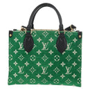 LOUIS VUITTON Monogram Jacquard Velvet On The Go PM Bag M46216 LV Auth 148041SM-4