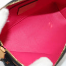 LOUIS VUITTON Multicolor Pochette Cosmetic Pouch Black M47355 LV Auth 148042A-9