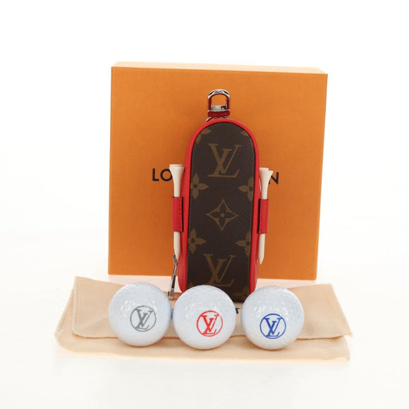 LOUIS VUITTON Monogram Booklet Set Golf Andrews Golf Ball GI0297 LV Auth 148043AM
