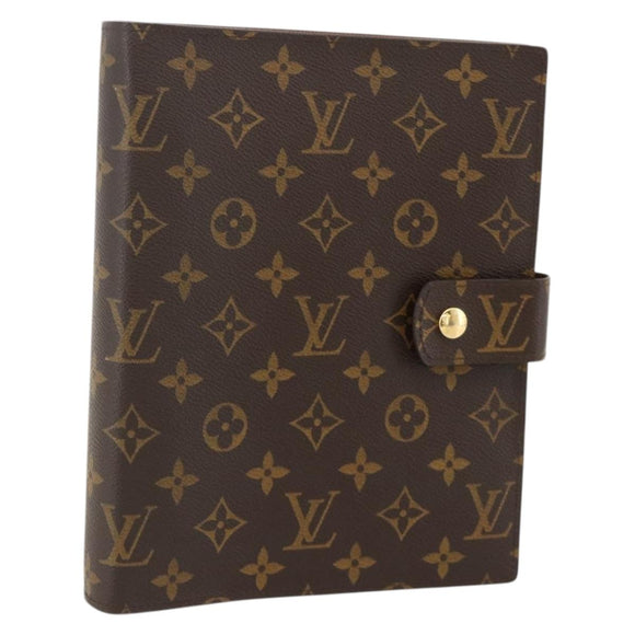 LOUIS VUITTON Monogram Agenda GM Terminplanerhülle R20006 LV Auth 148056