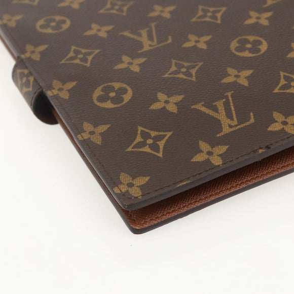 LOUIS VUITTON Monogram Agenda GM Terminplanerhülle R20006 LV Auth 148056