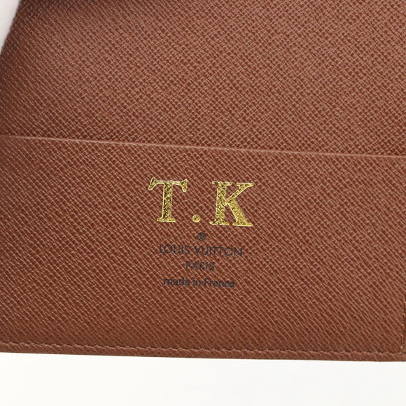 LOUIS VUITTON Monogram Agenda GM Terminplanerhülle R20006 LV Auth 148056