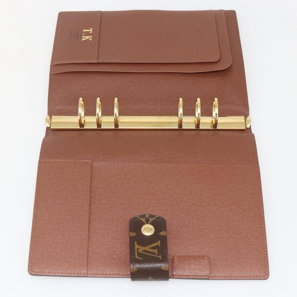 LOUIS VUITTON Monogram Agenda GM Terminplanerhülle R20006 LV Auth 148056