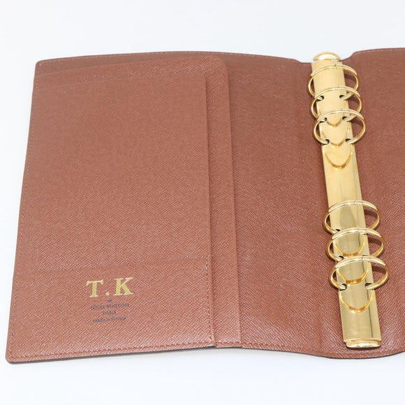 LOUIS VUITTON Monogram Agenda GM Terminplanerhülle R20006 LV Auth 148056