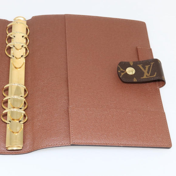 LOUIS VUITTON Monogram Agenda GM Terminplanerhülle R20006 LV Auth 148056