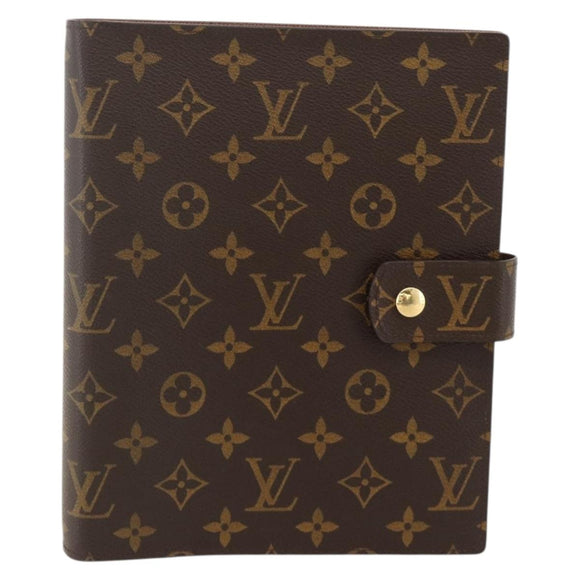 LOUIS VUITTON Monogram Agenda GM Terminplanerhülle R20006 LV Auth 148056