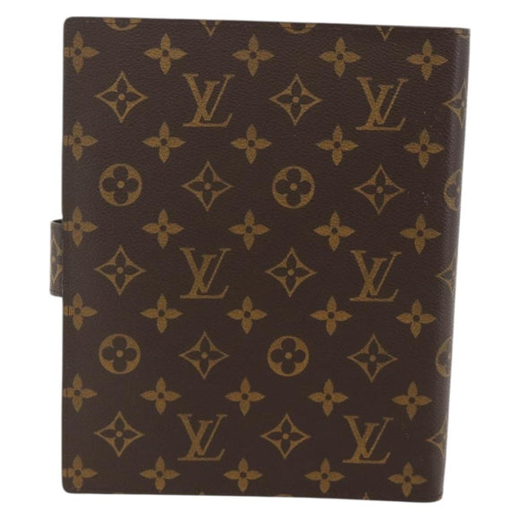 LOUIS VUITTON Monogram Agenda GM Terminplanerhülle R20006 LV Auth 148056
