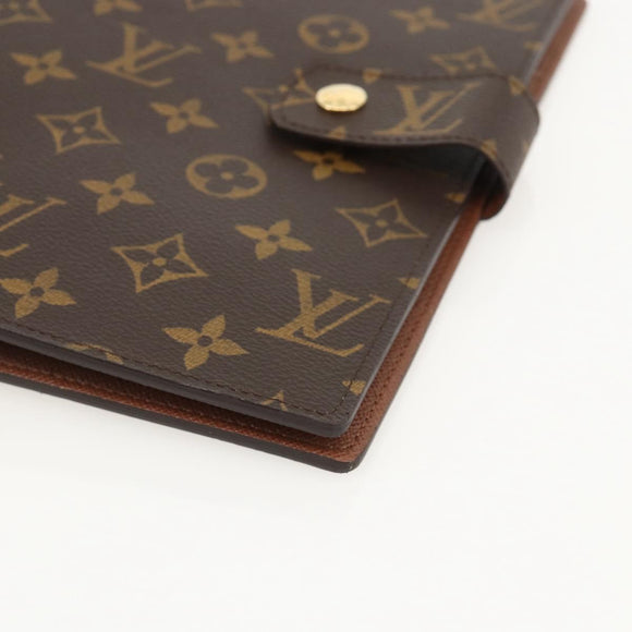 LOUIS VUITTON Monogram Agenda GM Terminplanerhülle R20006 LV Auth 148056