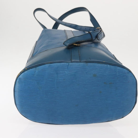 LOUIS VUITTON Epi Randonnee GM Shoulder Bag Blue M43085 LV Auth 148058