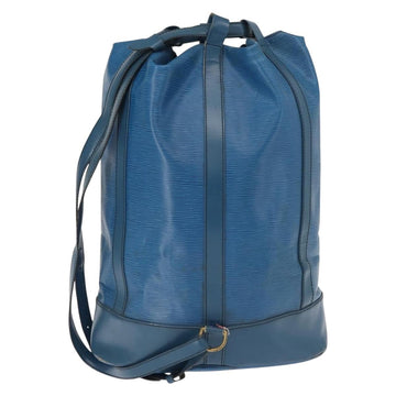 LOUIS VUITTON Epi Randonnee GM Shoulder Bag Blue M43085 LV Auth 148058 - 0