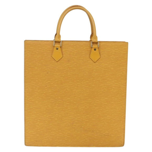 LOUIS VUITTON Epi Sac Plat Hand Bag Yellow M52079 LV Auth 148061