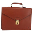 LOUIS VUITTON Epi Serviette Ambassador Business Bag Brown M54413 LV Auth 148062-1