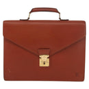 LOUIS VUITTON Epi Serviette Ambassador Business Bag Brown M54413 LV Auth 148062-13