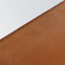 LOUIS VUITTON Epi Pochette Homme Bag Brown Zipangu Gold M52528 LV Auth 148065-17