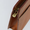 LOUIS VUITTON Epi Pochette Homme Bag Brown Zipangu Gold M52528 LV Auth 148065-8