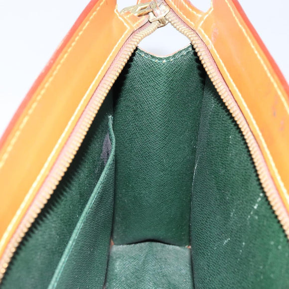 LOUIS VUITTON Epi Pochette Homme Bag Brown Zipangu Gold M52528 LV Auth 148065