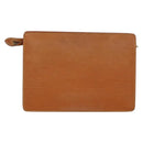 LOUIS VUITTON Epi Pochette Homme Bag Brown Zipangu Gold M52528 LV Auth 148065-2