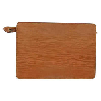 LOUIS VUITTON Epi Pochette Homme Bag Brown Zipangu Gold M52528 LV Auth 148065 - 0