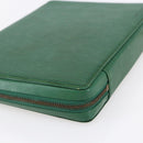 LOUIS VUITTON Epi Agenda Voyage Day Planner Cover Green LV Auth 148066-15