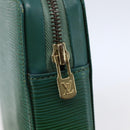 LOUIS VUITTON Epi Agenda Voyage Day Planner Cover Green LV Auth 148066-8