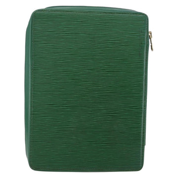 LOUIS VUITTON Epi Agenda Voyage Day Planner Cover Green LV Auth 148066 - 0