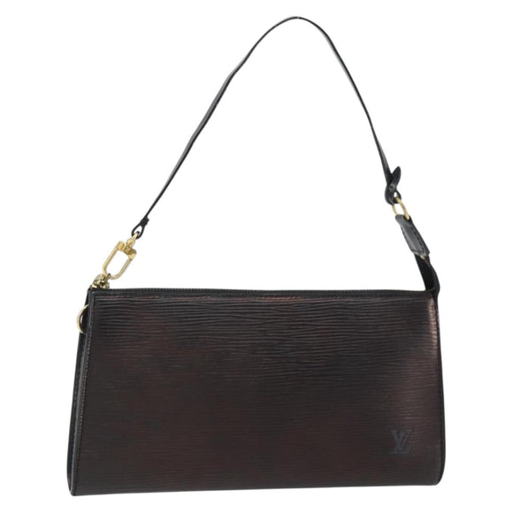 LOUIS VUITTON Epi Pochette Accessoires Accessory Pouch Black M52982 Auth 148067