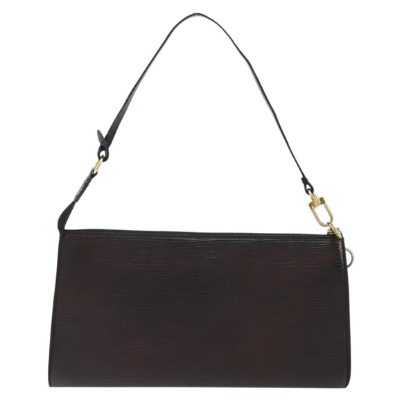 LOUIS VUITTON Epi Pochette Accessoires Accessory Pouch Black M52982 Auth 148067