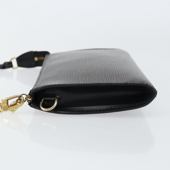 LOUIS VUITTON Epi Pochette Accessoires Accessory Pouch Black M52982 Auth 148067