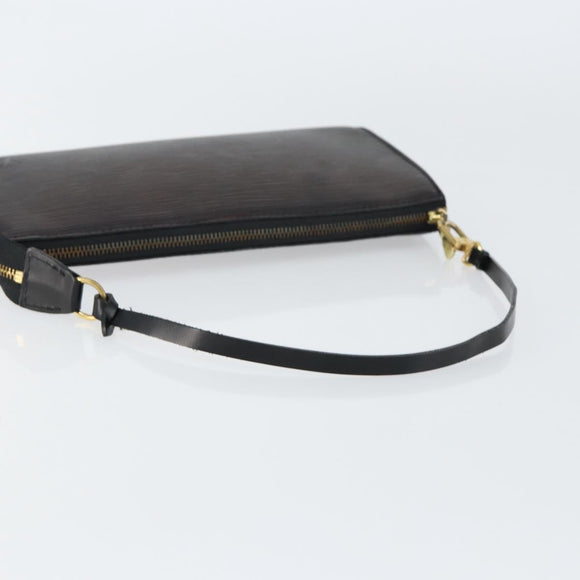 LOUIS VUITTON Epi Pochette Accessoires Accessory Pouch Black M52982 Auth 148067