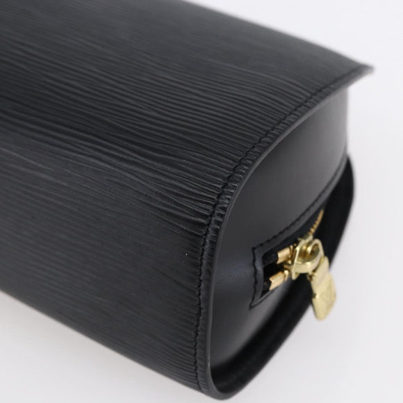 LOUIS VUITTON Epi Dauphine GM Cosmetic Pouch Black M48432 LV Auth 148068