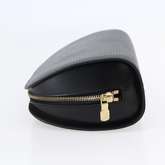 LOUIS VUITTON Epi Dauphine GM Cosmetic Pouch Black M48432 LV Auth 148068