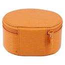 LOUIS VUITTON Epi Ecrin Bijoux 12 Jewelry Box Orange Mandarin LV Auth 148070-2