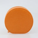 LOUIS VUITTON Epi Ecrin Bijoux 12 Jewelry Box Orange Mandarin LV Auth 148070-6
