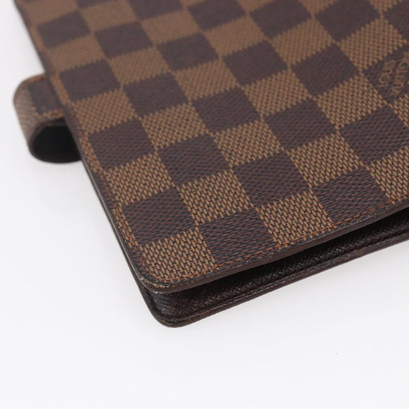 LOUIS VUITTON Damier Ebene Agenda MM Day Planner Cover R20240 LV Auth 148072