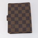 LOUIS VUITTON Damier Ebene Agenda PM Day Planner Cover 2Set R20700 Auth 148073-11