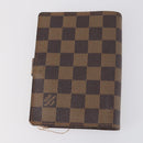 LOUIS VUITTON Damier Ebene Agenda PM Day Planner Cover 2Set R20700 Auth 148073-3