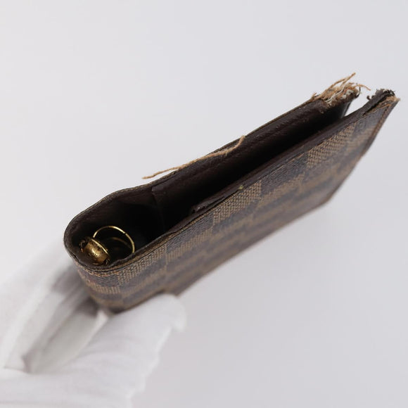 LOUIS VUITTON Damier Ebene Agenda PM Day Planner Cover 2Set R20700 Auth 148073