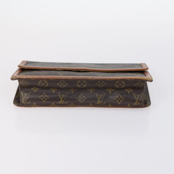 LOUIS VUITTON Epi Monogram Clutch Bag 4Set Black LV Auth 148075