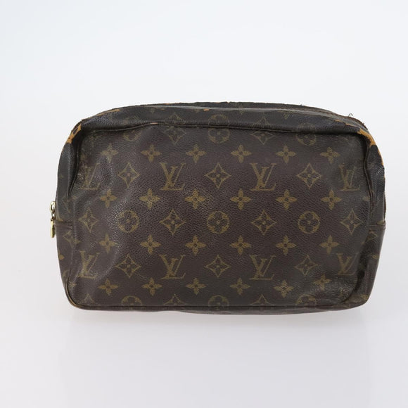 LOUIS VUITTON Epi Monogram Clutch Bag 4Set Black LV Auth 148075