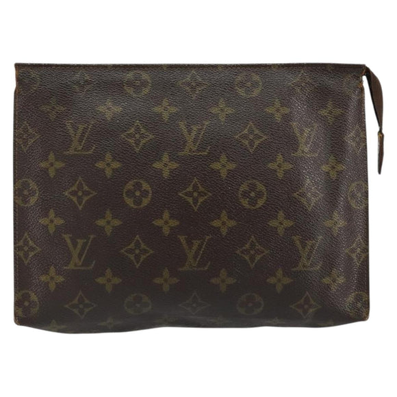 LOUIS VUITTON Monogram Poche Toilette 26 Pouch M47542 LV Auth 148091