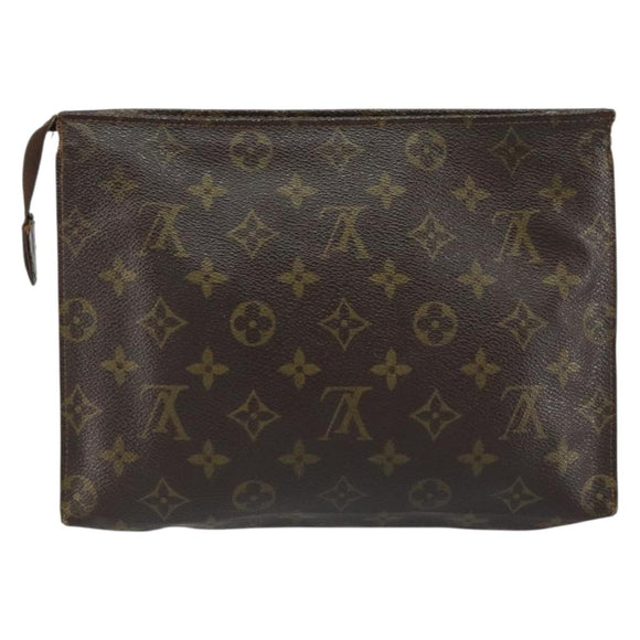 LOUIS VUITTON Monogram Poche Toilette 26 Pouch M47542 LV Auth 148091