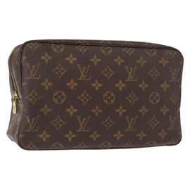 LOUIS VUITTON Monogram Trousse Toilette 28 Clutch Bag M47522 LV Auth 148093