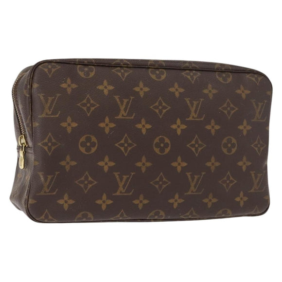LOUIS VUITTON Monogram Trousse Toilette 28 Clutch Bag M47522 LV Auth 148093