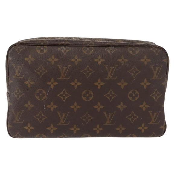 LOUIS VUITTON Monogram Trousse Toilette 28 Clutch Bag M47522 LV Auth 148093