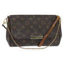 LOUIS VUITTON Monogram Favorit MM Shoulder Bag 2way M40718 LV Auth 148097-1