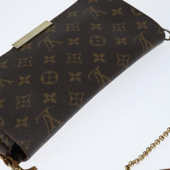 LOUIS VUITTON Monogram Favorit MM Shoulder Bag 2way M40718 LV Auth 148097