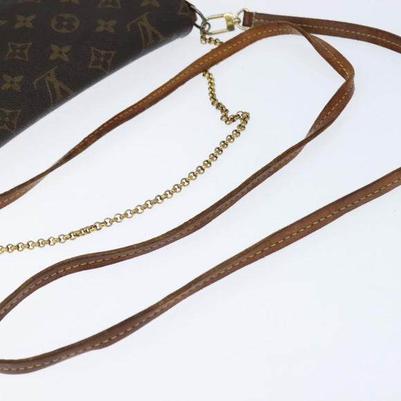 LOUIS VUITTON Monogram Favorit MM Shoulder Bag 2way M40718 LV Auth 148097
