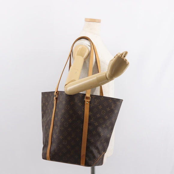 LOUIS VUITTON Monogram Sac Shopping Tote Bag M51108 LV Auth 148103