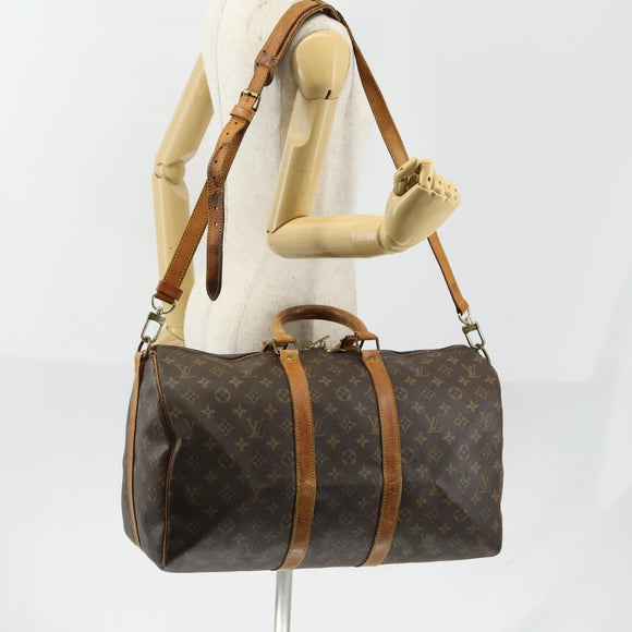 LOUIS VUITTON Monogram Keepall Bandouliere 45 Boston Bag M41418 LV Auth 148109